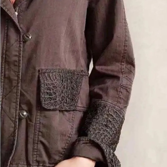 Anthropologie Hei Hei Utility Jacket with Lace Detail Small - Picture 7 of 8